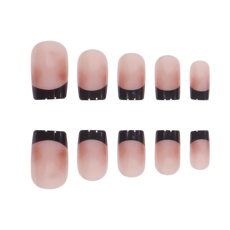 Elegante Ombre Französische Tipp Press-On Nägel Brehn