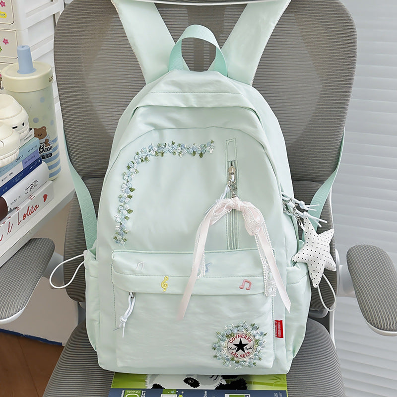 Blumenverzierte Alltag-Rucksack Brehn