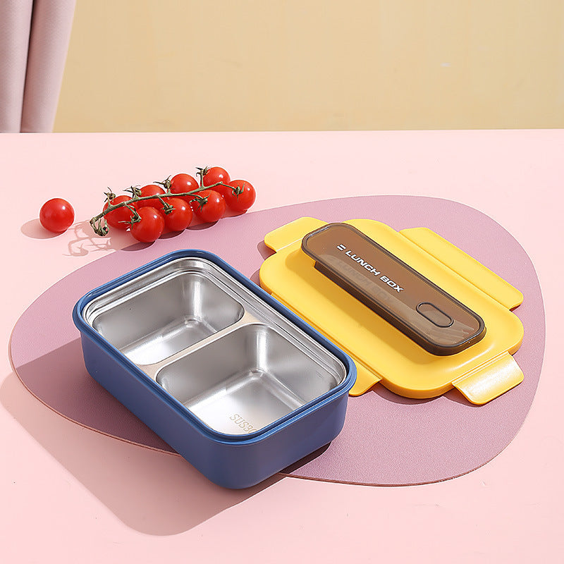 Vielseitige Auslaufsichere Bento Lunchbox mit Eingebautem Besteckset