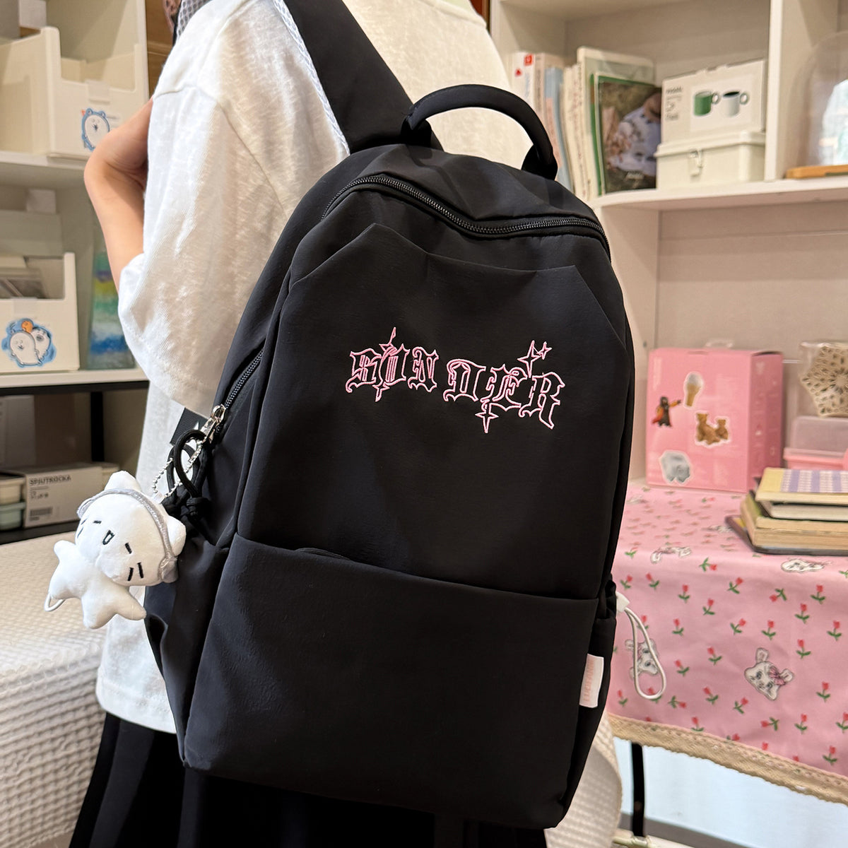 Stylische gestickte Rucksack Brehn 1791206064