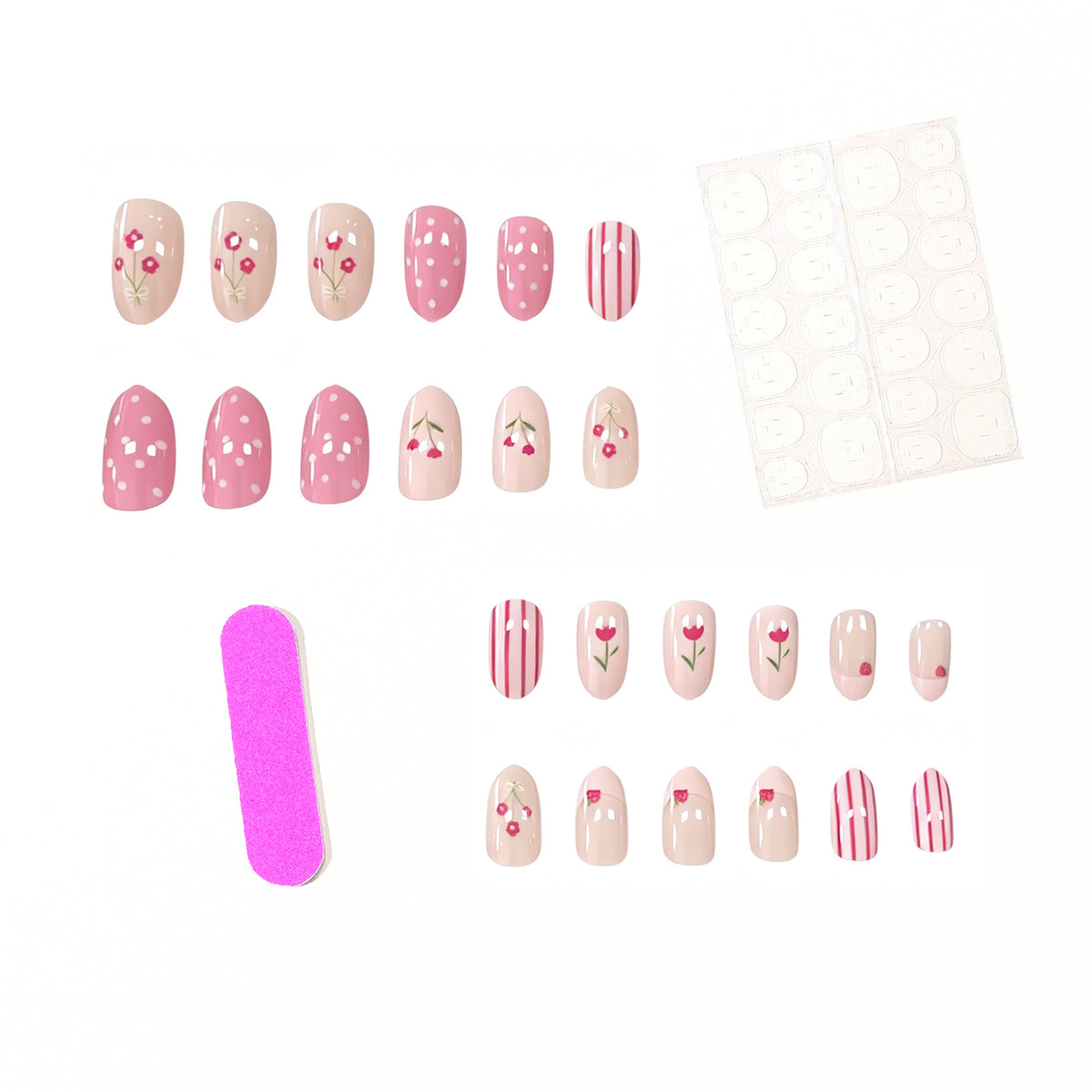 Floral Theme Nagelkunst Set Brehn