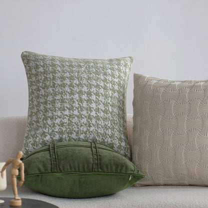 Dekorativer Jacquard-Kissenbezug mit Hahnentrittstruktur Brehn