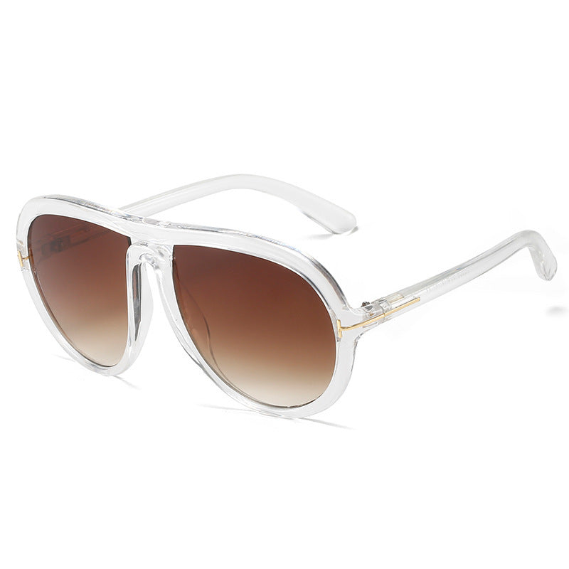 Oversized Modische Transparente Rosa Sonnenbrille Brehn