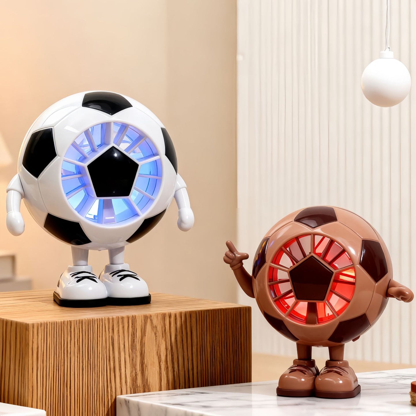 Damen kreativer Tischventilator im Fußballstil Brehn
