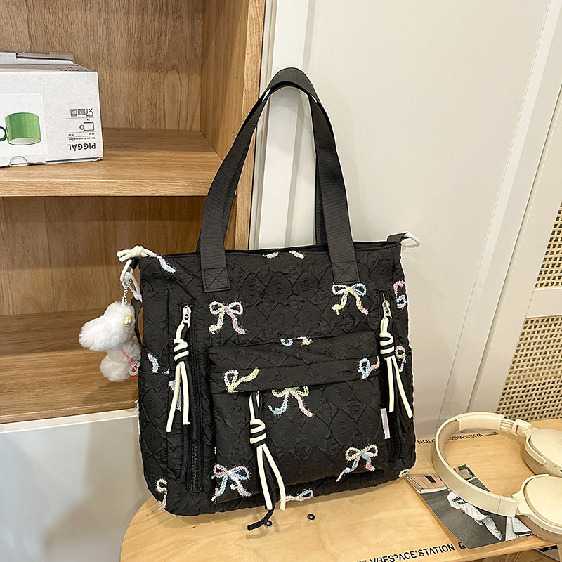 Gepolsterter Rucksack mit Schleifen-Detail Brehn