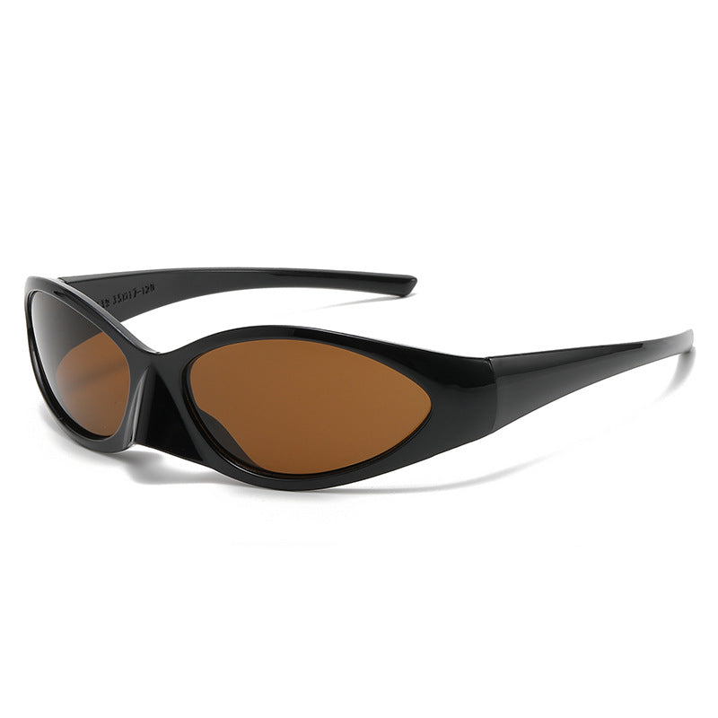 Damen Sportliche Sonnenbrille mit aerodynamic Design Brehn