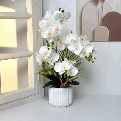 Künstliche Orchideenarrangement für dekorative Wohnbebilderung