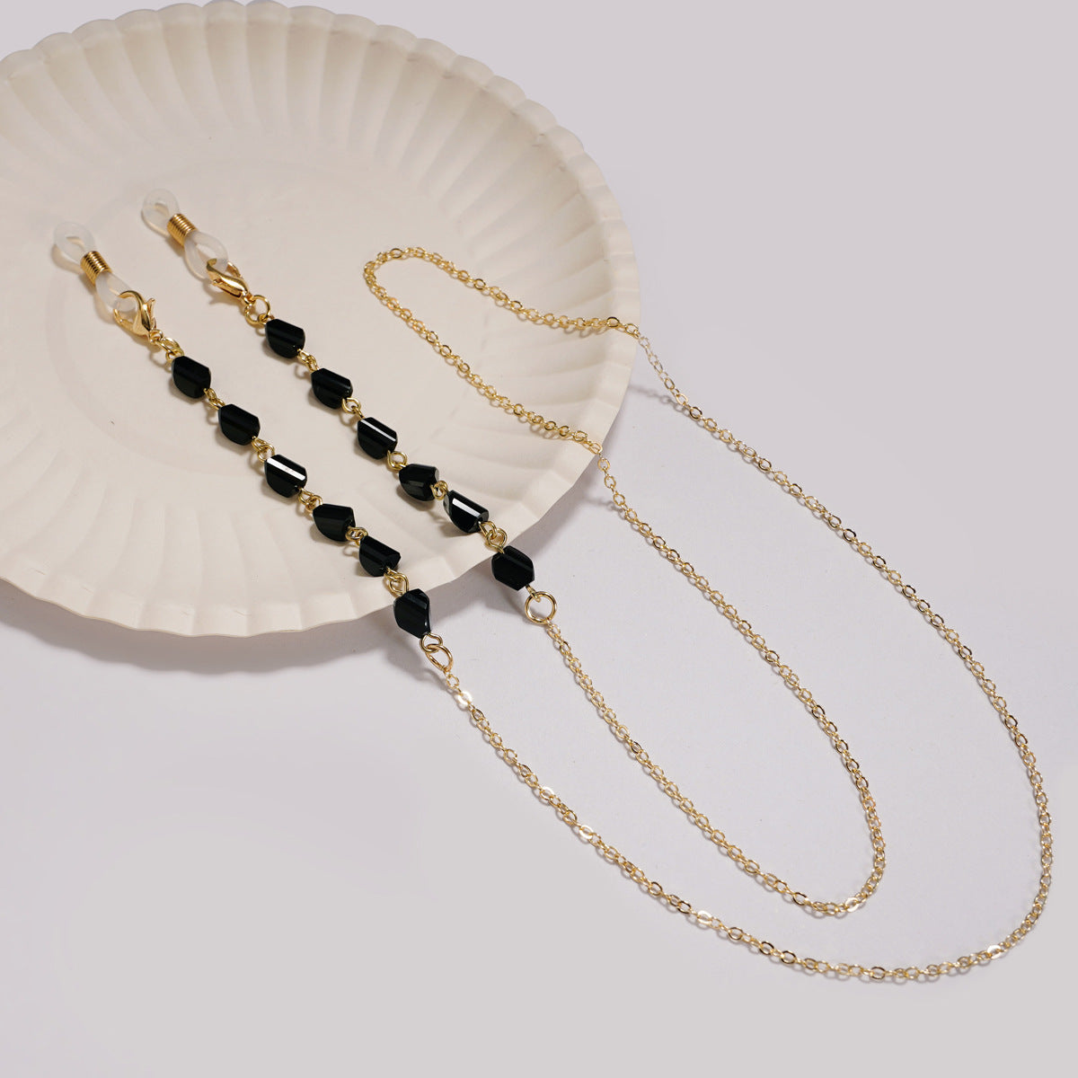 Elegante Perlen Brillen Kette Brehn