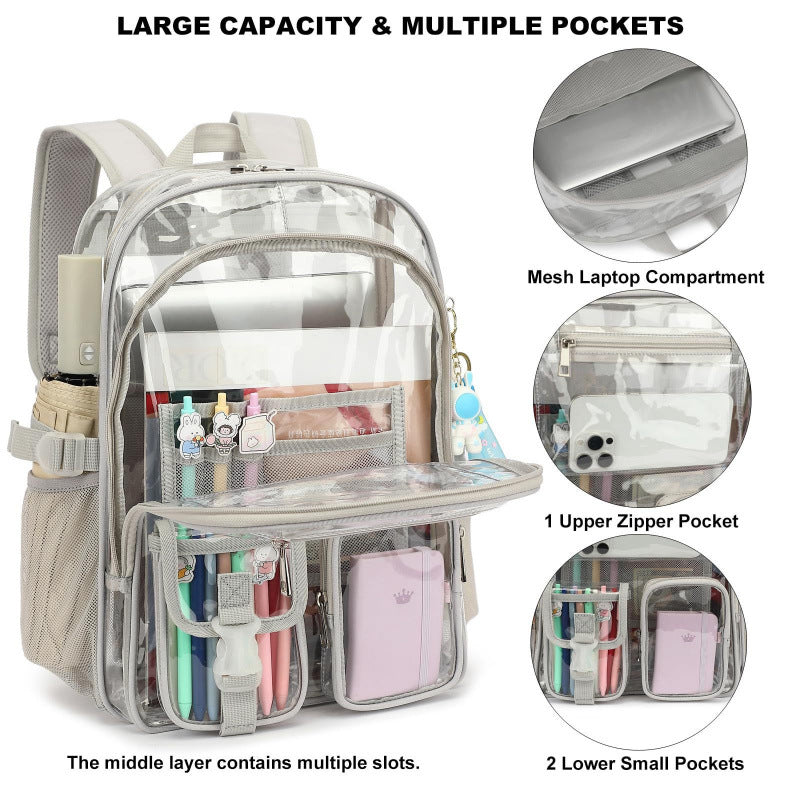 Transparente Multifunktions-Rucksacktasche Brehn
