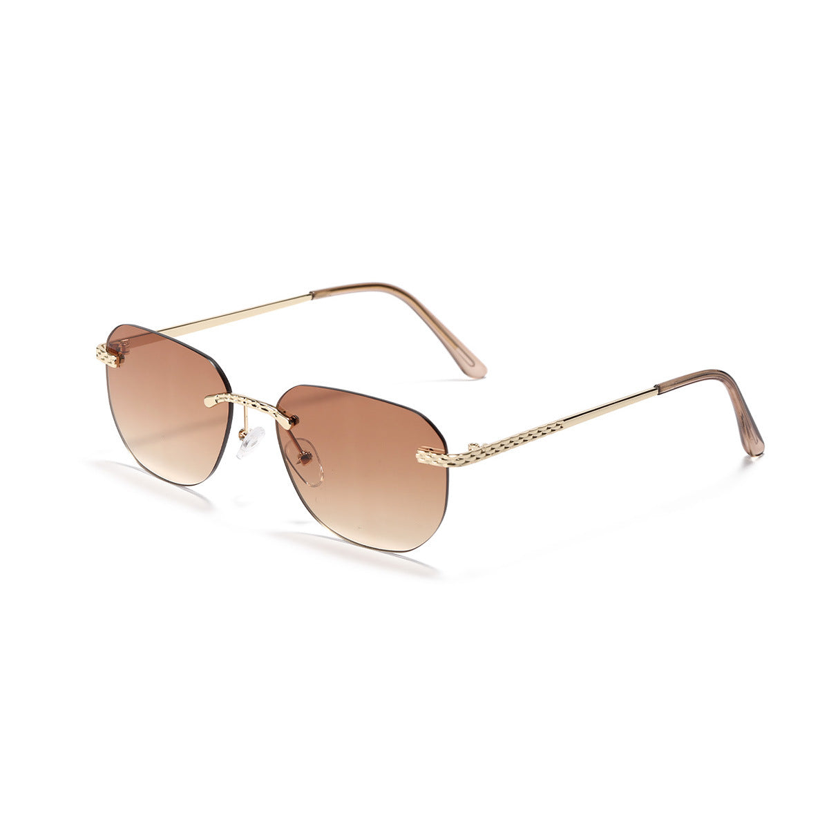 Damen lässige Oversized-Sonnenbrille mit elegantem Metallrahmen Brehn