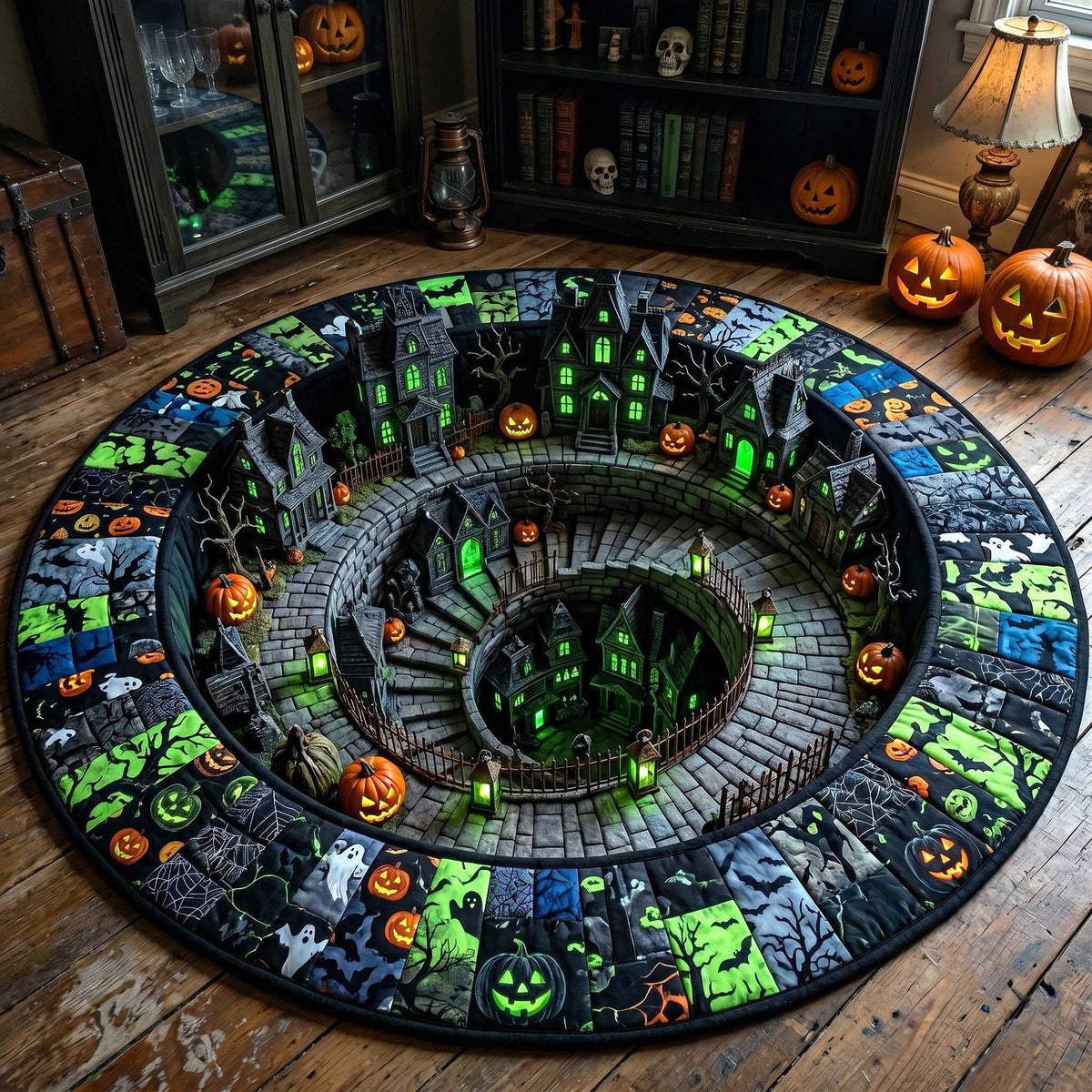Halloween-inspirierter dekorativer Teppich