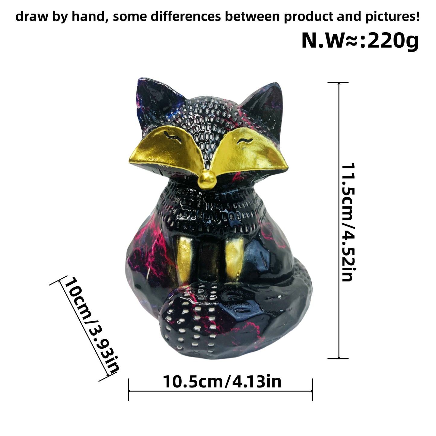 Dekorative Fuchs Skulptur Brehn