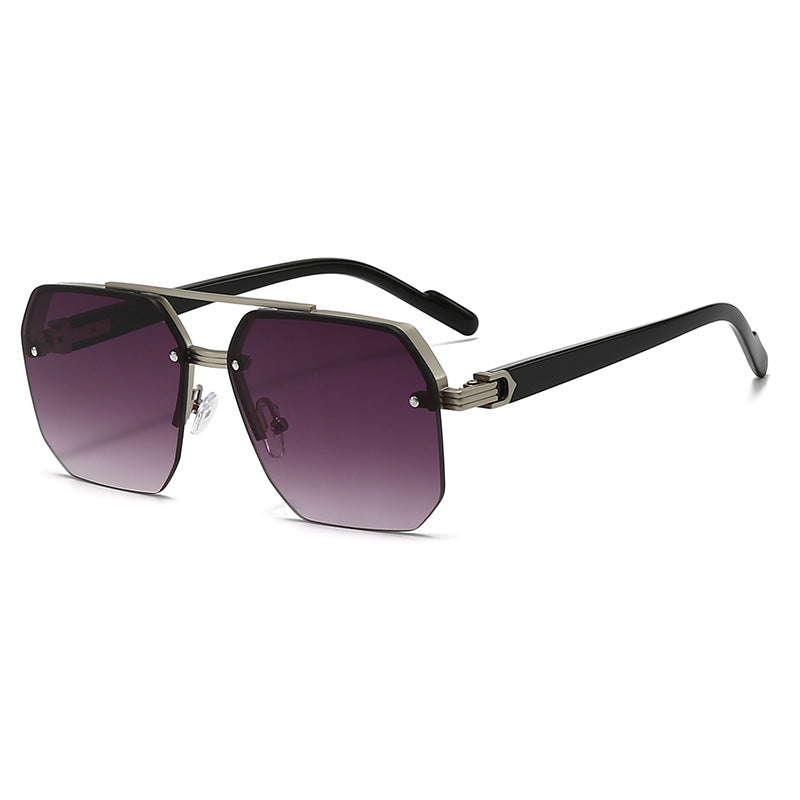 Damen modische Sonnenbrille im trendigen Sechseck-Design Brehn