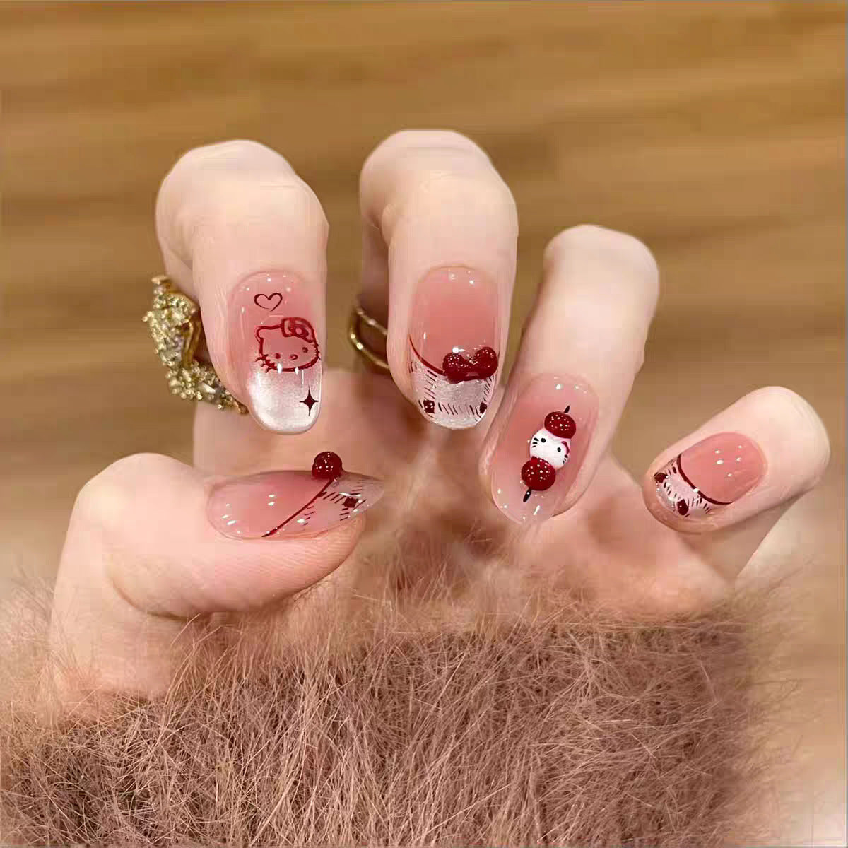 Premium Glitzernde Press-On Nagelerweiterungen Brehn
