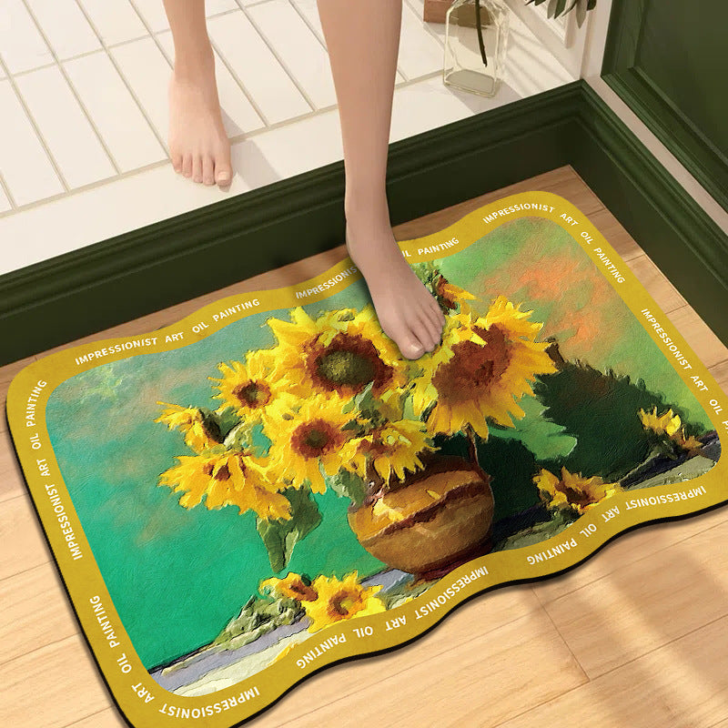 Künstlerische impressionistische Kunst-Badematte