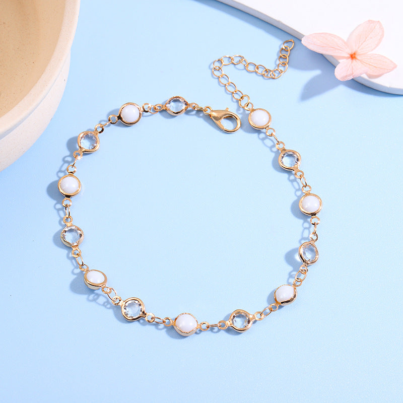 Dekorative Edelstein Fußkette Brehn