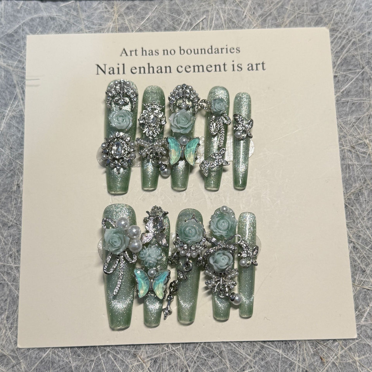 Premium 3D Dekorative Nagelkunst Tipps