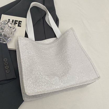 Blumenmuster Stoff Schultertasche