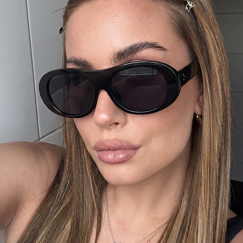 Damen modische Oversized-Sonnenbrille mit elegantem Schildkrötenmuster Brehn