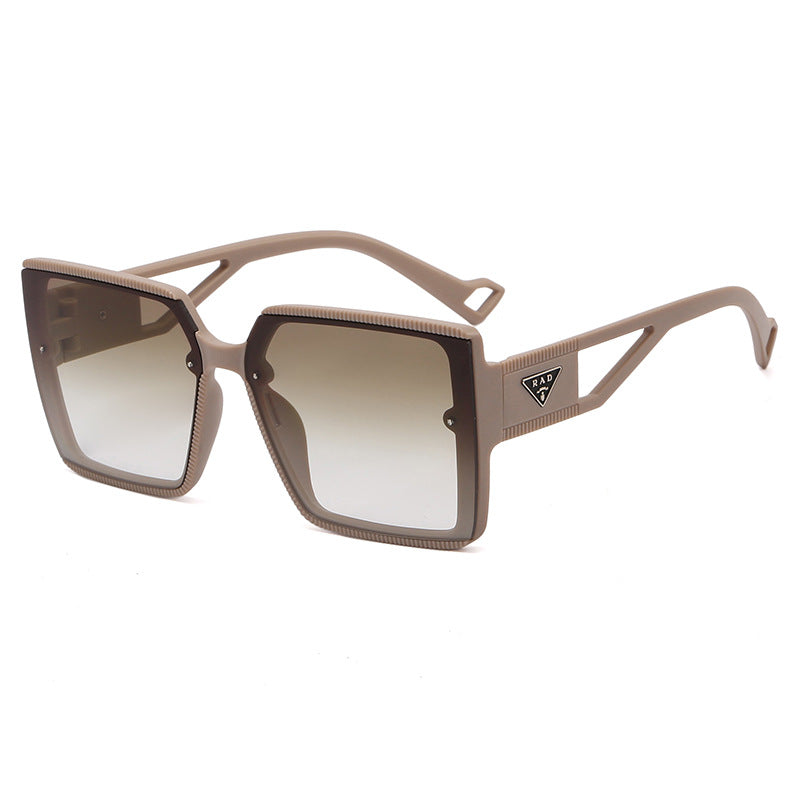 Damen modische quadratische Sonnenbrille mit einzigartiger Rahmenstruktur Brehn