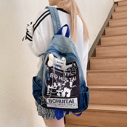 Lässiger Grafischer Druck Schulrucksack Brehn