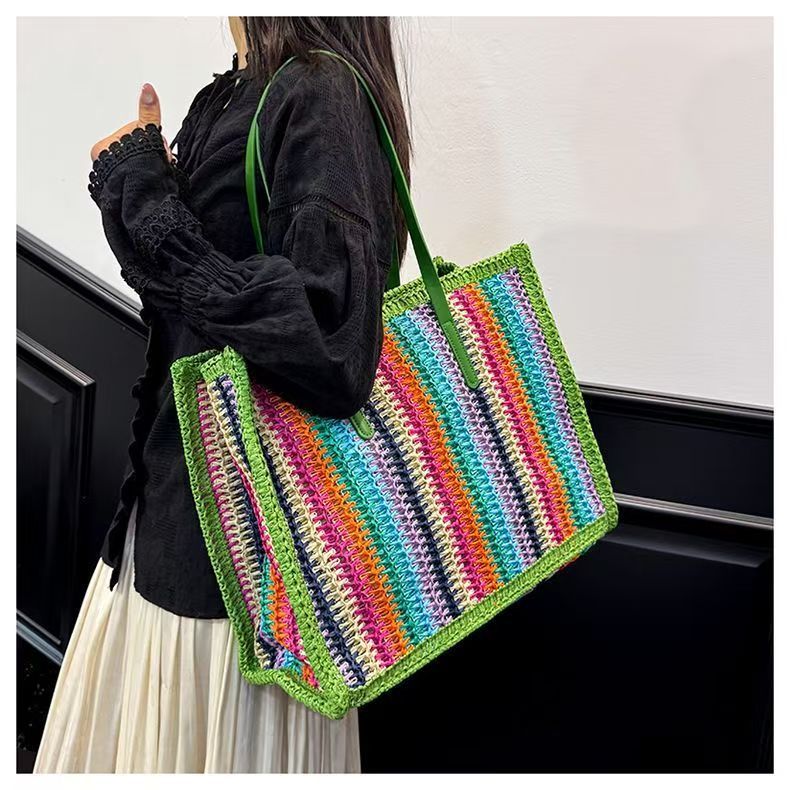 Multifunktionale Bast-Strandtasche Brehn