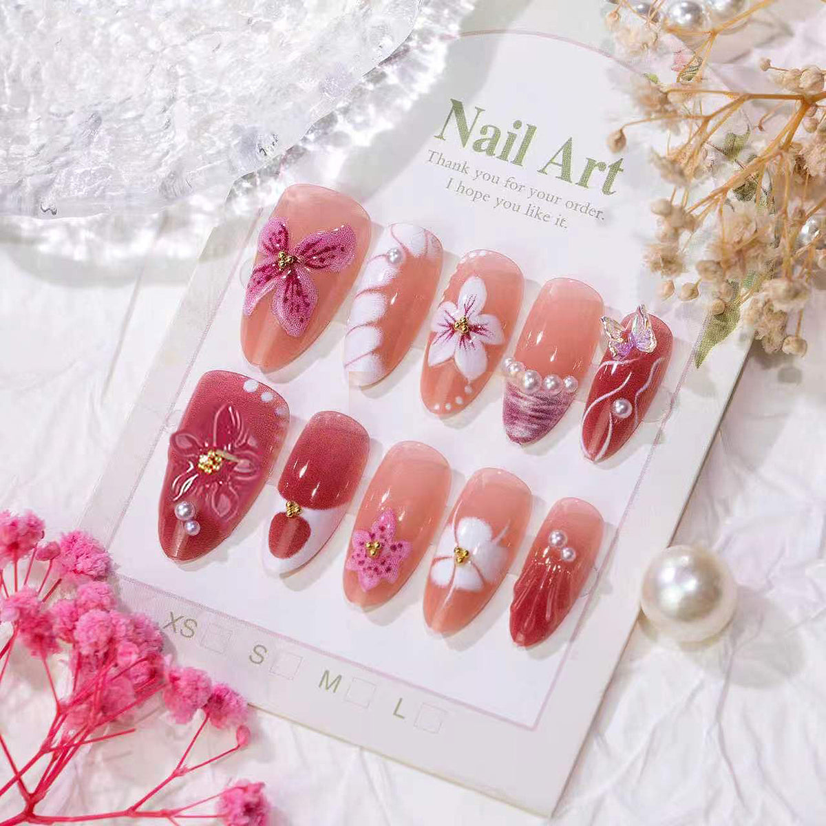 Premium dekorative Nagelkunst