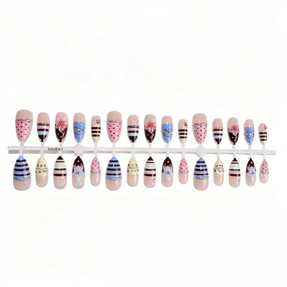 Dekorativer Press-On Nagelset Brehn