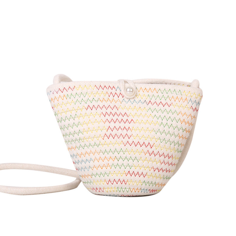 Gewebte Seil-Schultertasche