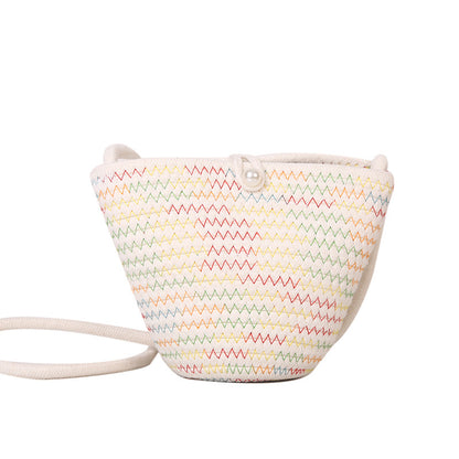 Gewebte Seil-Schultertasche