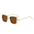 Damen stilvolle quadratische Sonnenbrille mit elegantem Metallrahmen Brehn