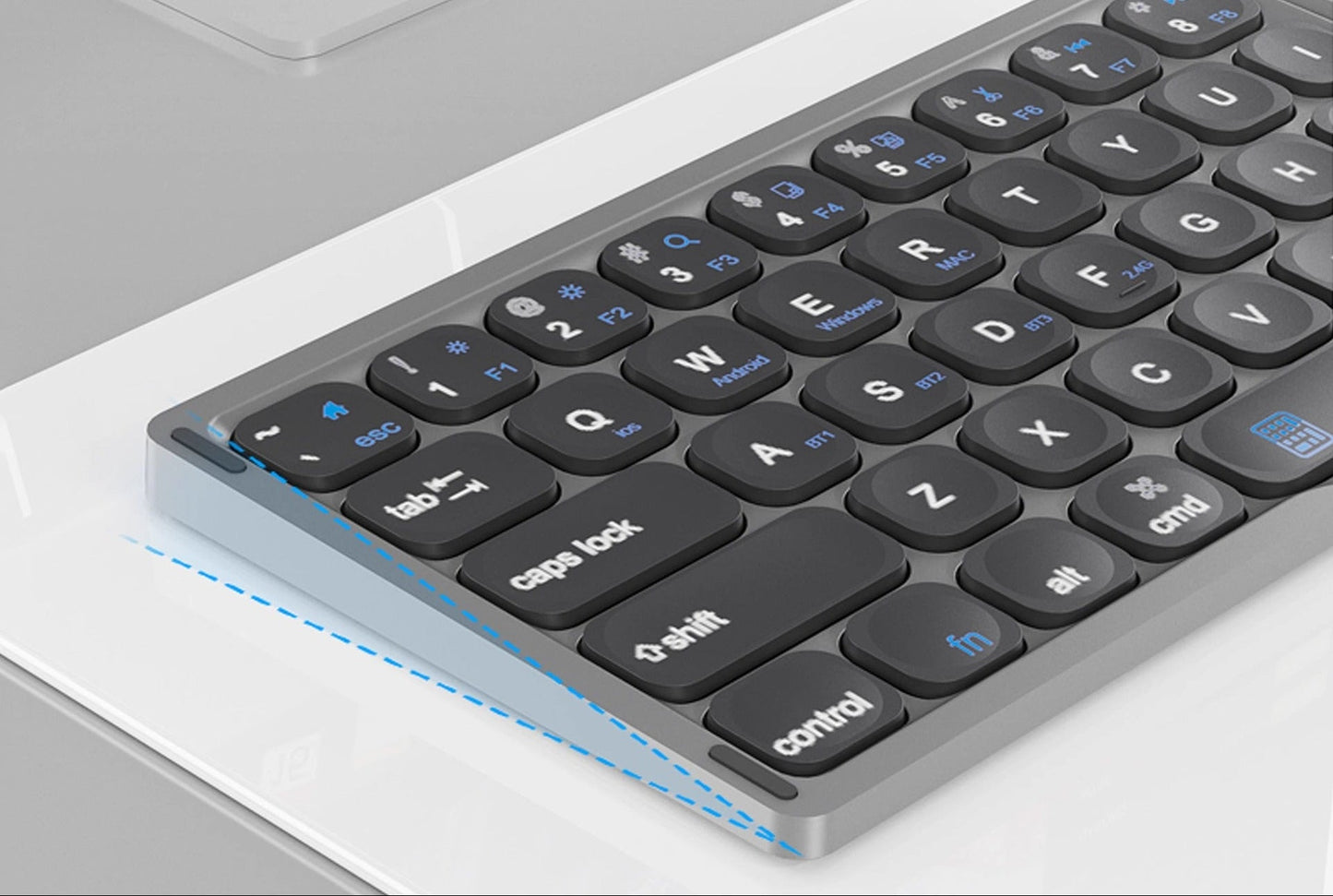 Tragbare Bluetooth-Falt-Tastatur Brehn