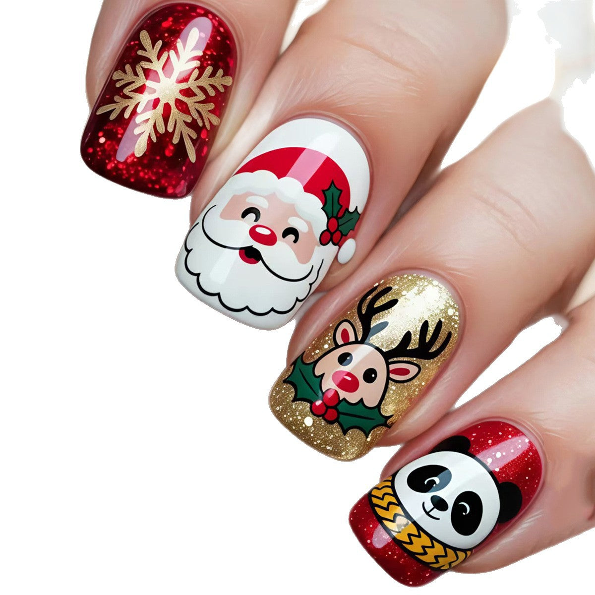 Kreative Weihnachtskunstnägel Brehn