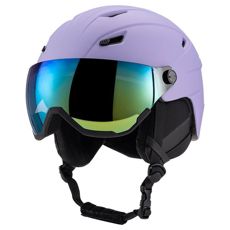 Hochleistungs-Skihelm mit integriertem Visier Brehn