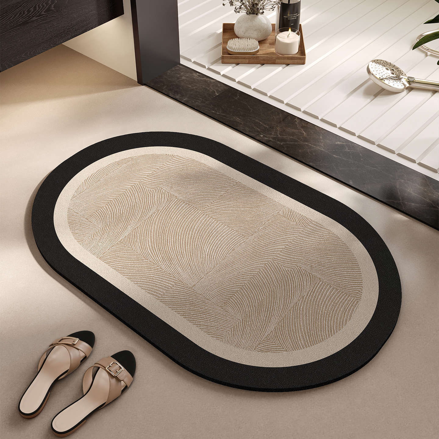 Elegante Gewebte Badematte Brehn