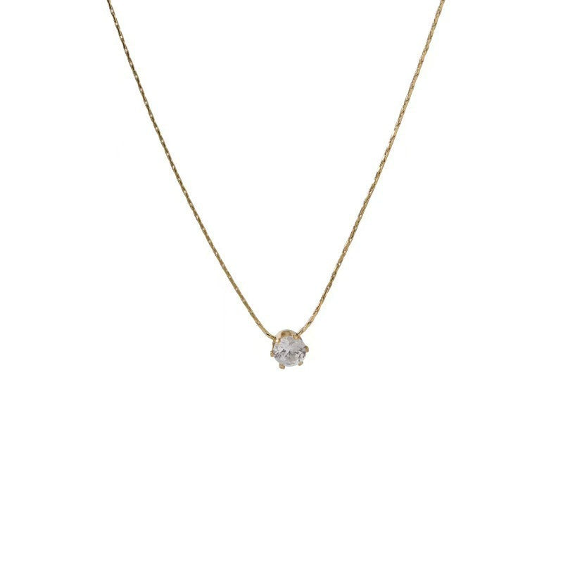 Elegante Kristallanhänger Halskette Brehn