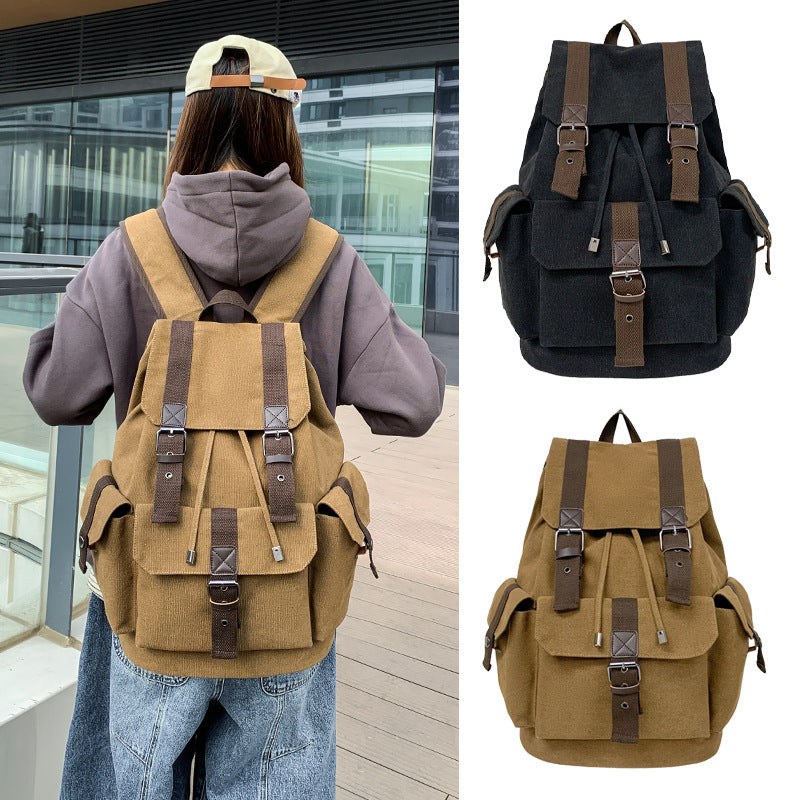 Stilvolle Canvas-Rucksack