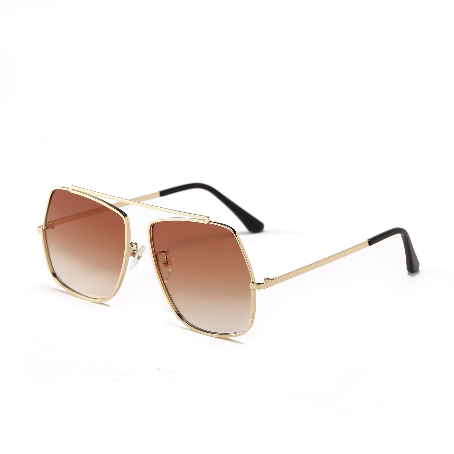 Damen polygonale Sonnenbrille mit elegantem, hochmodernem Rahmen Brehn
