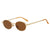Damen runde Brille mit filigranem Metallrahmen und bequemen Nasenpads Brehn