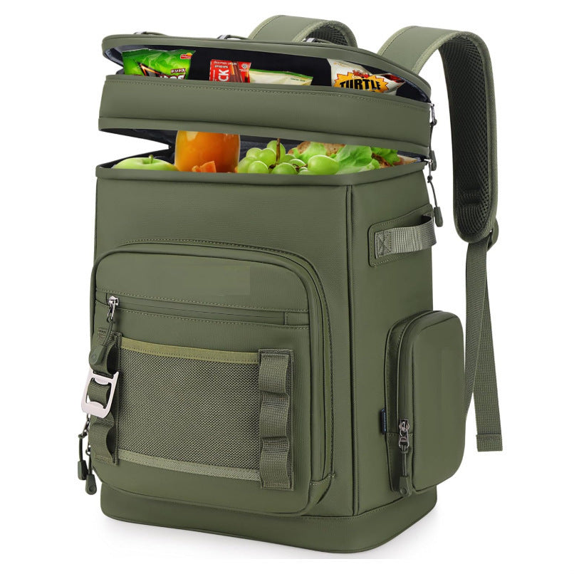 Unisex nan isolierter Kühlrucksack mit großem Volumen, mehreren Organisationsfächern und ergonomischen Schultergurten Brehn