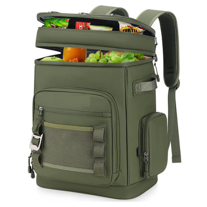 Unisex nan isolierter Kühlrucksack mit großem Volumen, mehreren Organisationsfächern und ergonomischen Schultergurten Brehn