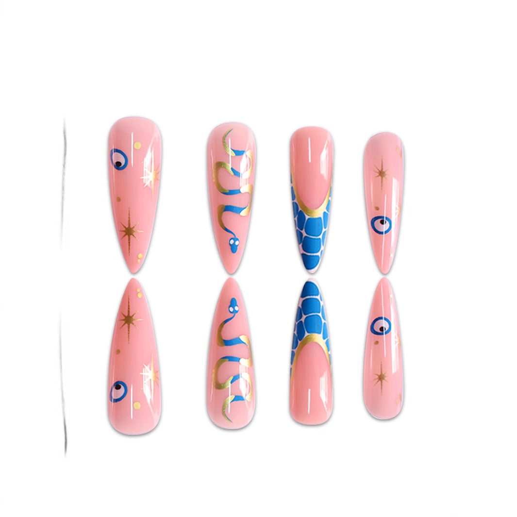 Fantasy-Themen Stiletto Press-On Nail Art Brehn