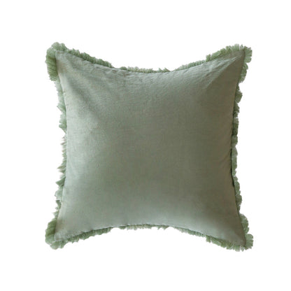 Quadratischer Kissenbezug im Boho‑Stil mit 3D‑Tufting, Quasten und weicher Baumwollstruktur Brehn