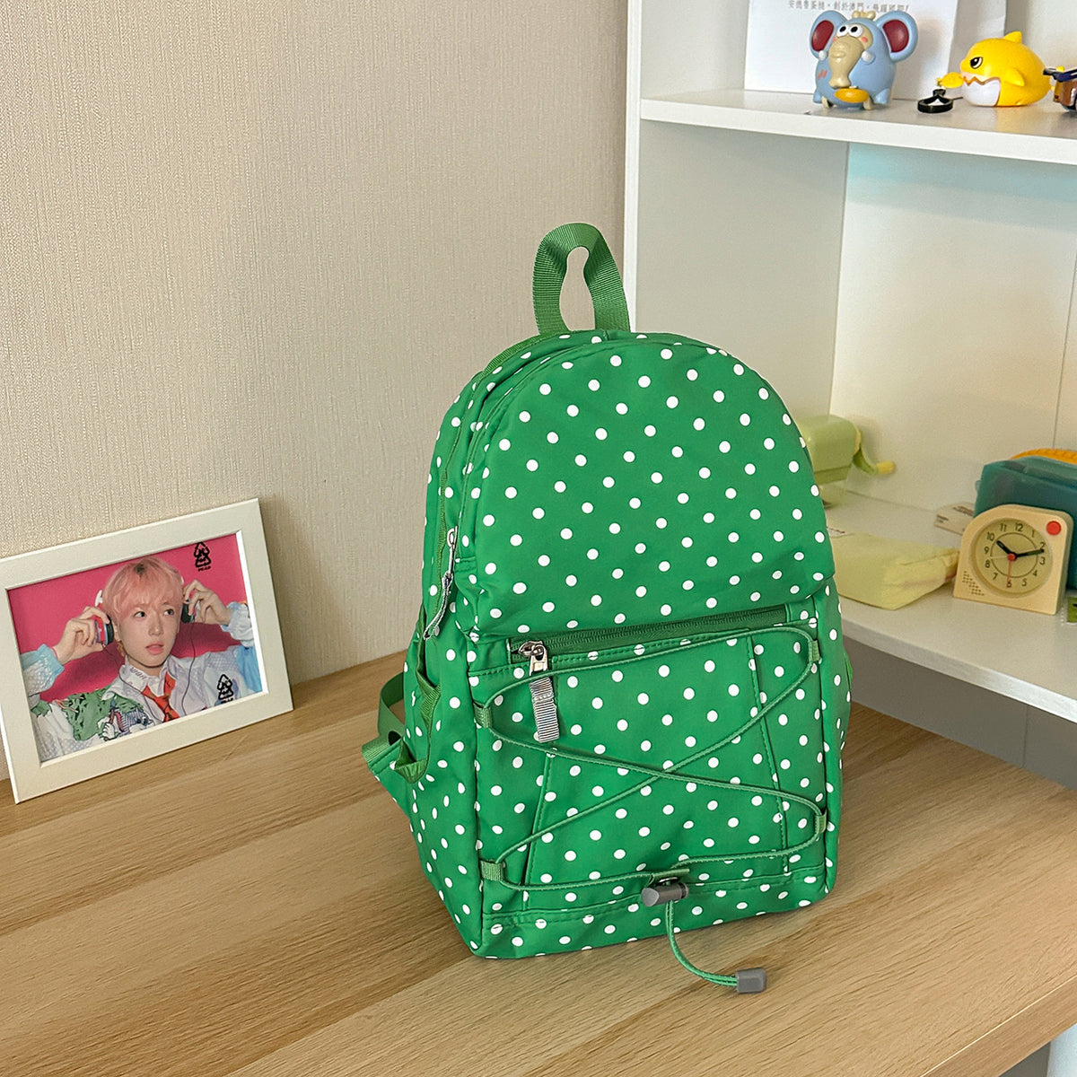 Stylischer Polka-Dots-Rucksack Brehn
