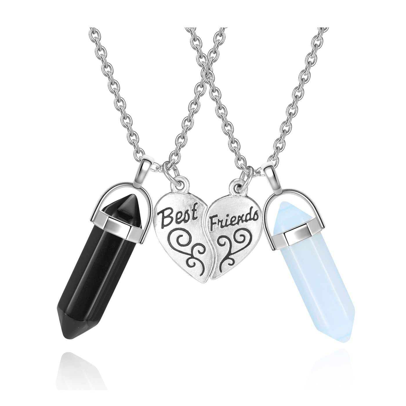 Beste Freunde Kristall Anhänger Necklace Brehn