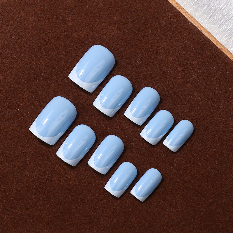 Premium French Tip Press-On Nail Set Brehn