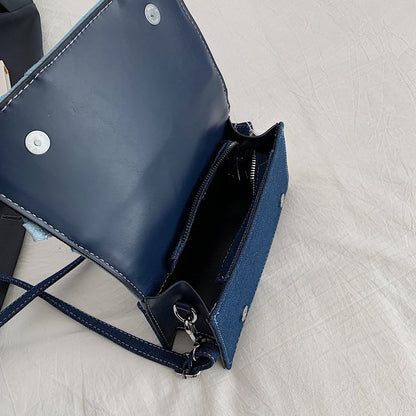 Einzigartige Denim Schultertasche