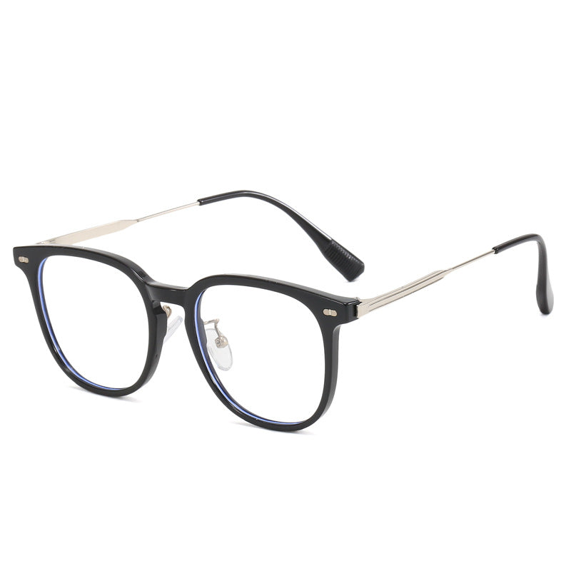 Damen klare rechteckige Brille mit filigranem Metallrahmen Brehn