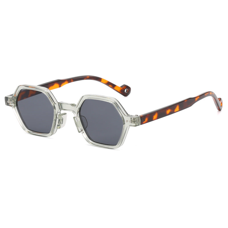Damen Geometrische Sonnenbrille im modernen Hexagon-Design Brehn