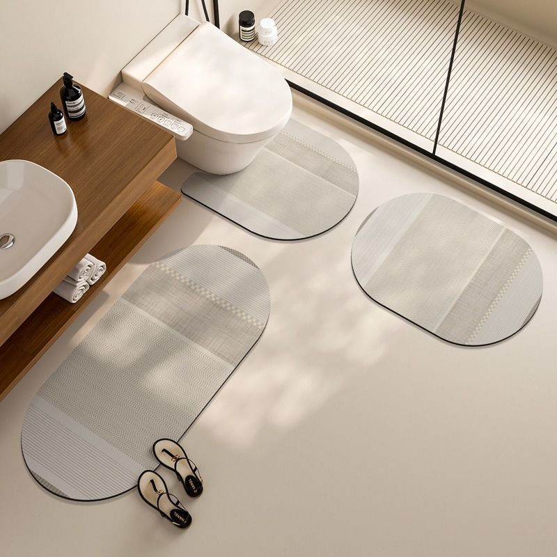 Elegantes Floraldesign-Badematten-Set Brehn